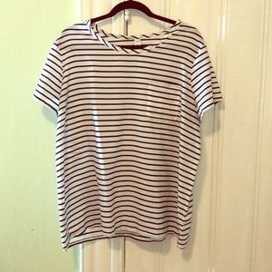 Nautical boat neck top